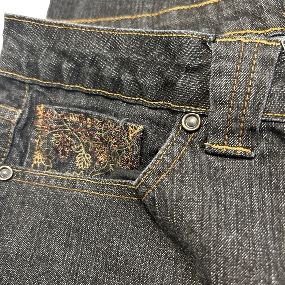 KIKIT Denim Jeans Bootcut Embroidered Embellished size14 - Picture 11 of 16